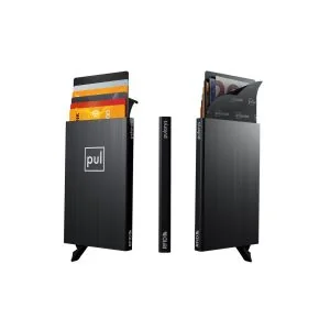 ZEN Tarjetero Pop Up de Aluminio con Protección RFID