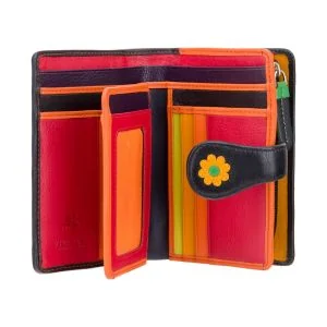 Visconti Daisy Cartera de Cuero con Aplicación Floral
