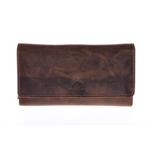 Cartera Plegable Vintage de Cuero Greenburry