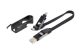 Cable Multifunción 3-en-1 USB/USB-C a Lightning - Negro