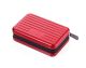 Portatarjetas Troika Suitcase con Diseño de Maleta Rígida rojo